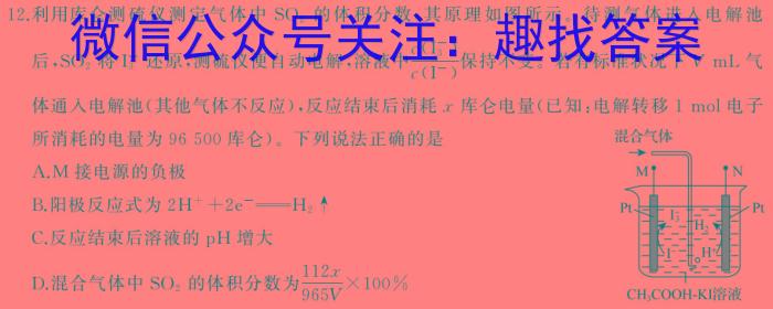 q2024~2025学年度武汉市部分学校高三九月调研考试(2024.9.4)化学