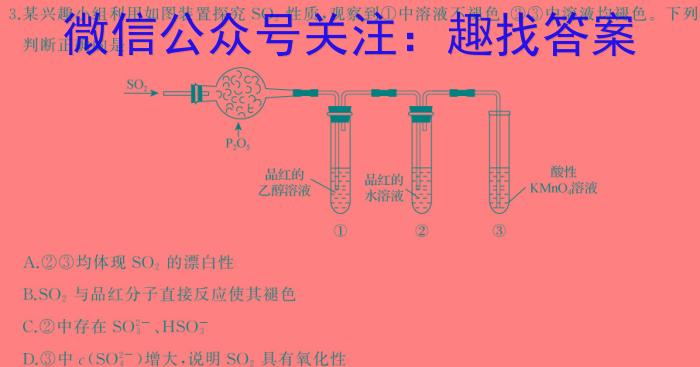 文博志鸿 2024年河北省初中毕业生升学文化课模拟考试(预测一)化学
