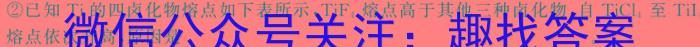 q2024安徽省高三质量联合检测试卷（5月）化学