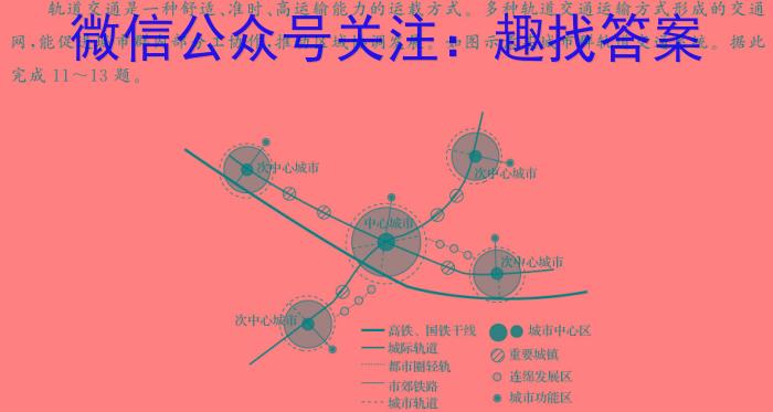 四川省高三年级2024年2月考试(正方形包黑色菱形)l地理试卷答案