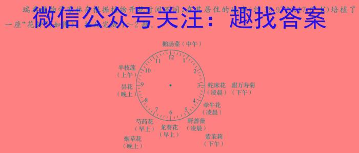 庐江县2023/2024学年度第二学期期末教学质量检测（高一年级）地理试卷答案