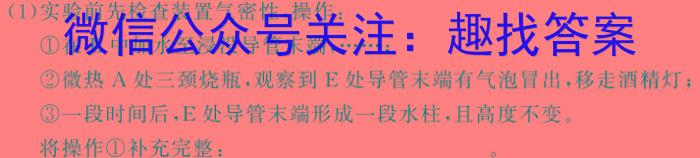 3安徽省2024年中考模拟示范卷 AH(二)化学试题