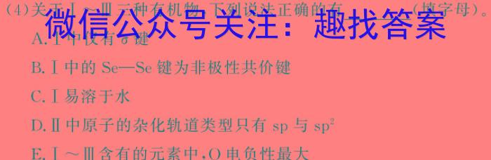 东北师大附中2024-2025学年高三年级上学期假期作业验收考试化学