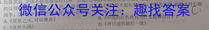 陕西省临潼区2024届高三年级3月联考历史试卷答案