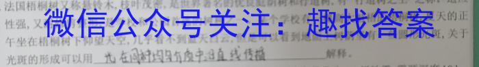 广东省揭阳市2024-2025学年度第一学期九年级入学质量监测物理试题答案