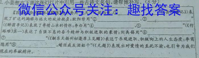 安徽省宿州市萧县某中学2023-2024学年八年级下学期6月纠错练习语文