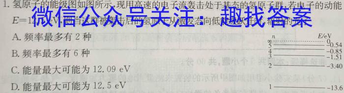 衡中同卷 2024届 信息卷(六)6l物理