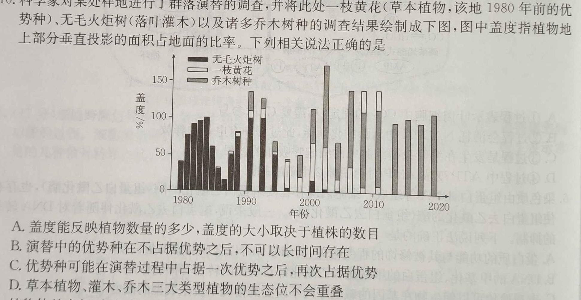 2023-2024学年河南省中招备考试卷(二)生物
