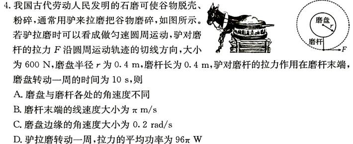 成都市2024届高三第二次联考物理试题.