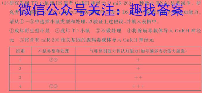 2024年四川省大数据精准教学联盟2021级高三第一次统一监测(2024.2)生物学试题答案