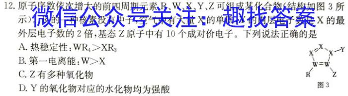 2024届高考冲刺卷[页脚:高考冲刺卷](一)化学