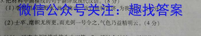 三重教育 2024届高三考前巩固卷(4406C)语文