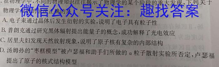 河南省南阳市2024年秋期高中二期中质量评估物理试题答案