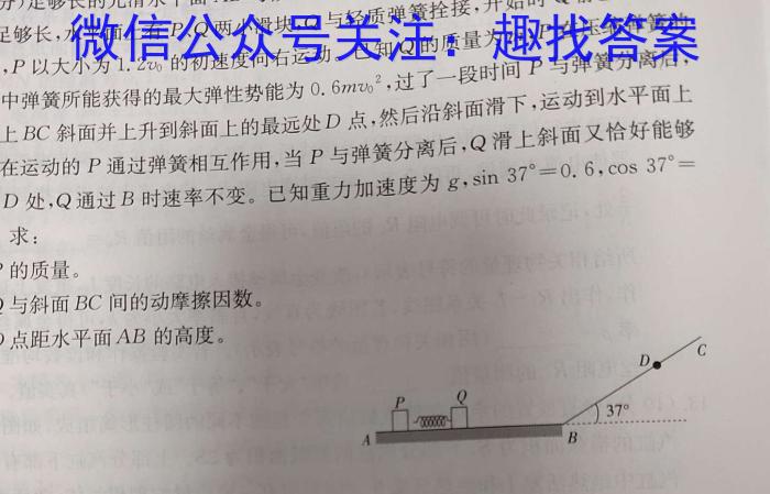 陕西省2024届九年级第二次适应性训练物理