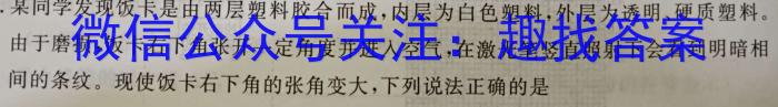 山西省实验中学2023-2024学年第二学期第五次阶段性测评（卷）物理试卷答案