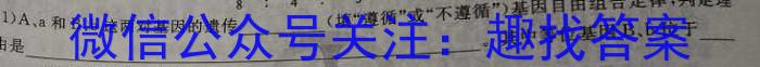 智学大联考·皖中名校联盟 合肥八中2023-2024学年第二学期高一年级期末检测生物学试题答案