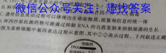 2023-2024学年湖南省高一年级五月考试(24-509A)生物学试题答案