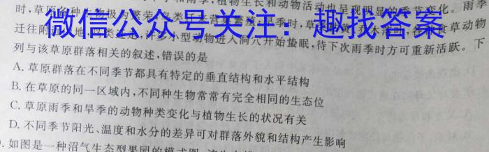 天一文化海南省2023-2024学年高二年级学业水平诊断(二)生物学试题答案