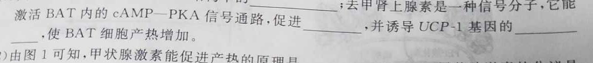 河北省2024年中考适应性训练（5.21）生物