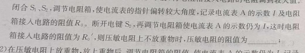 石室金匮 成都石室中学2024-2025学年度上期高2025届十月月考-(物理)试卷答案