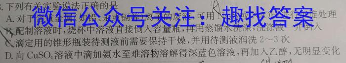 q河南省2024年中招冲刺押题模拟卷(二)化学