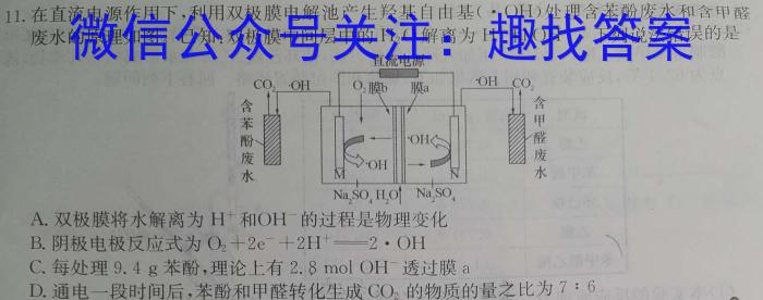 2024届陕西省第六次模拟考试化学