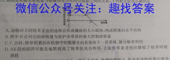 2024年安徽省1号卷·中考智高点·夺魁卷（一）生物试题