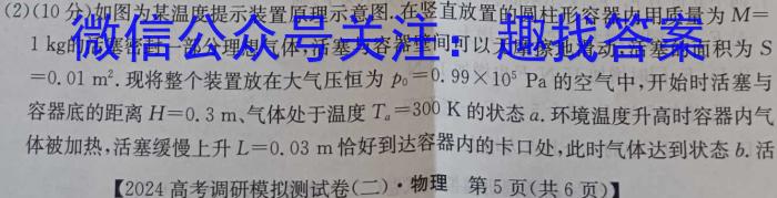 ［二轮］2024年名校之约·中考导向总复习模拟样卷（八）物理试卷答案