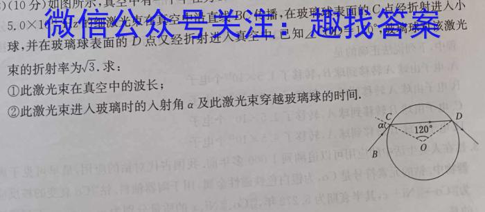 思博教育·河北省2024-2025学年度八年级第一学期第一次学情评估物理试题答案