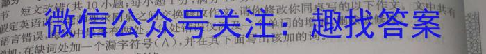 河南省2024年中考模拟示范卷 HEN(四)4英语试卷答案