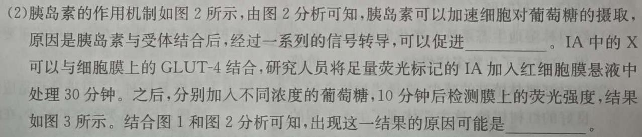 安徽省2024年九年级万友名校大联考试卷二生物