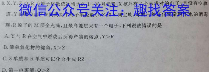 【精品】学林教育 2023~2024学年度第二学期九年级期中调研试题(卷)化学