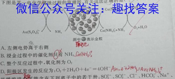 q2024届江西省五市九校协作体第二次联考化学