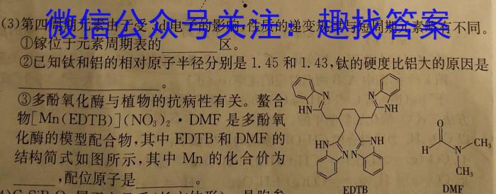 陕西省陈仓区2023-2024学年第二学期九年级摸底考试化学