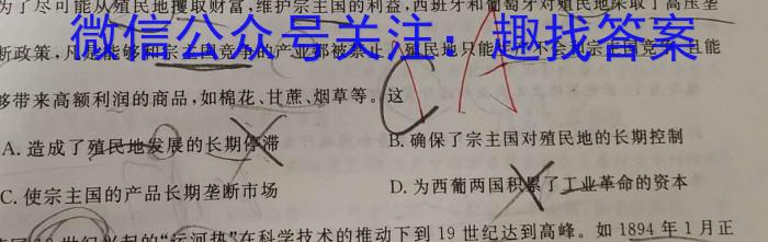 湘楚名校2024-2025学年度上学期高三年级八月联考(10001C)(2024.8)政治1