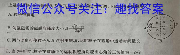 山西省2023-2024高二7月联考(597)物理试题答案