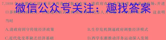 湖南省长沙市一中2024届高考适应性演练(二)2历史试卷