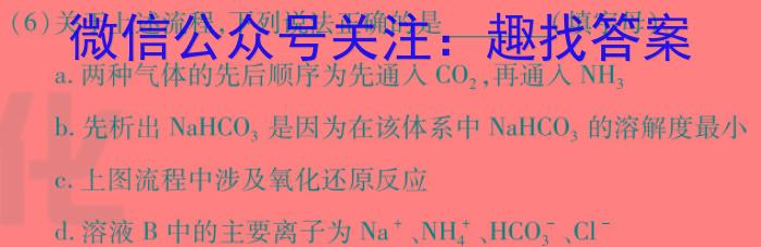 32024年全国普通高等学校招生统一考试·A区专用 JY高三模拟卷(五)5化学试题