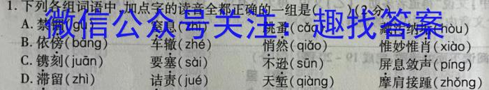 天一大联考 2024-2025学年(上)高二年级开学考语文