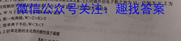 3甘肃省庆阳二中2024届高三年级第六次月考试卷(9137C)化学试题