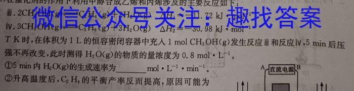 青桐鸣联考·2025届普通高等学校招生全国统一考试期中考试试卷化学