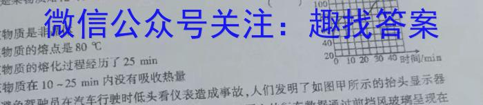 2024届安徽省界首市第五中学九年级第一次模拟试卷物理试卷答案