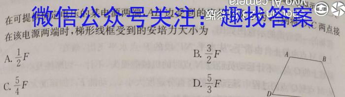 徐州市2024年中考信息冲刺卷物理试题答案