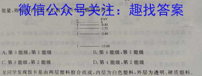 福建省2024年中考模拟示范卷 FJ(12345)物理试题答案