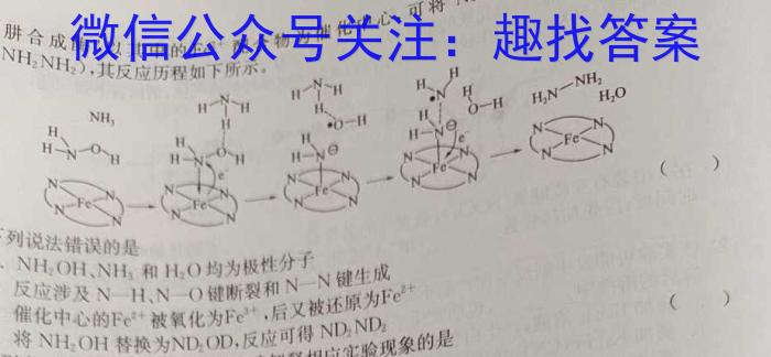 q安徽省2024年九年级考试（无标题）化学