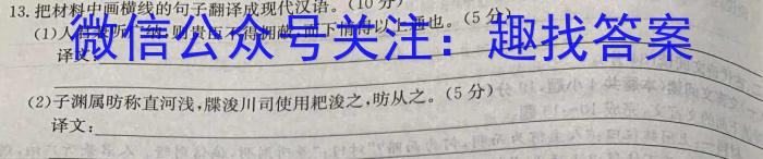 广西省2024年高考联合模拟考试(2024.3)/语文