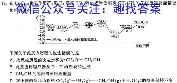 皖江名校联盟 2023-2024学年合肥市高一7月联考(HF)化学