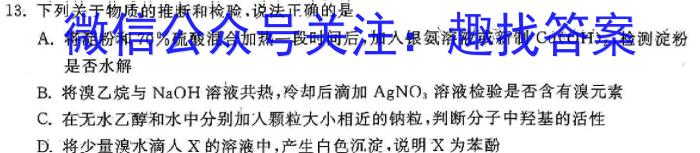 大湾区2023-2024学年第二学期期末联合考试（高二年级）化学