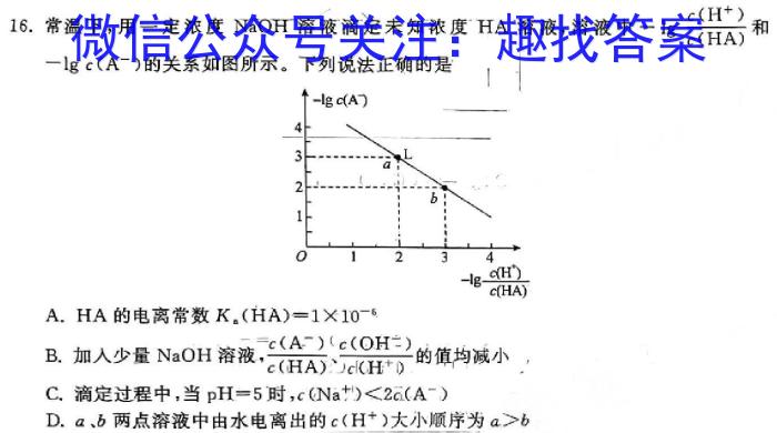 河南2024年高考备考精准检测联赛化学