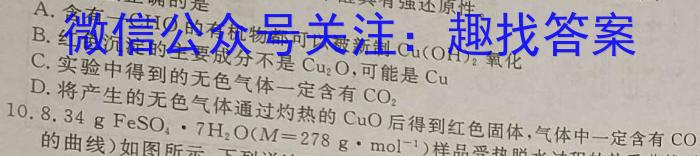 【精品】安徽省2023-2024八年级(无标题)(WJ)化学
